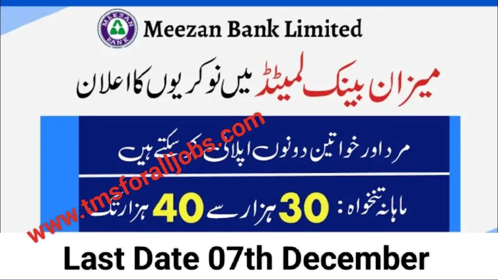 Apply for Meezan Bank Jobs 2023 (Males & Females) Online
